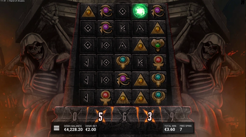 Hand of Anubis Slot Features
